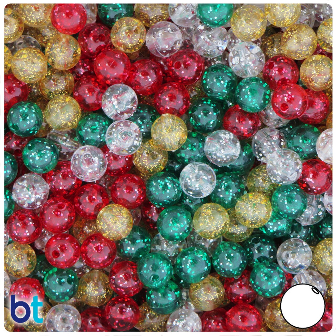 Plastic christmas beads deals